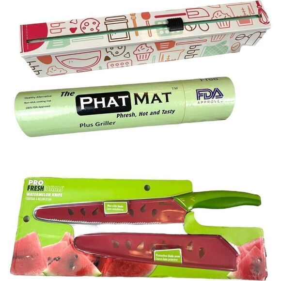 Kitchen Cooking Baking Tools Lot Bundle - ChicWrap, Phat Mat, Knife & More - Picture 3 of 7